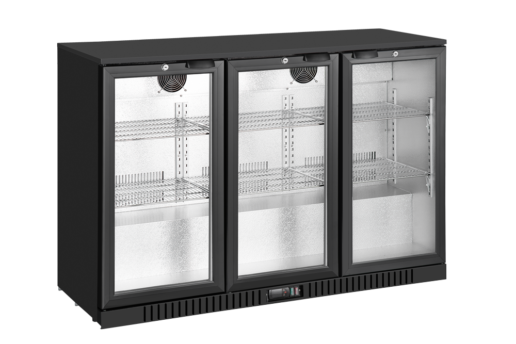 3 door bar fridge